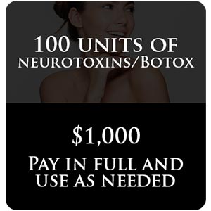 100 Units of Neurotoxins/Botox