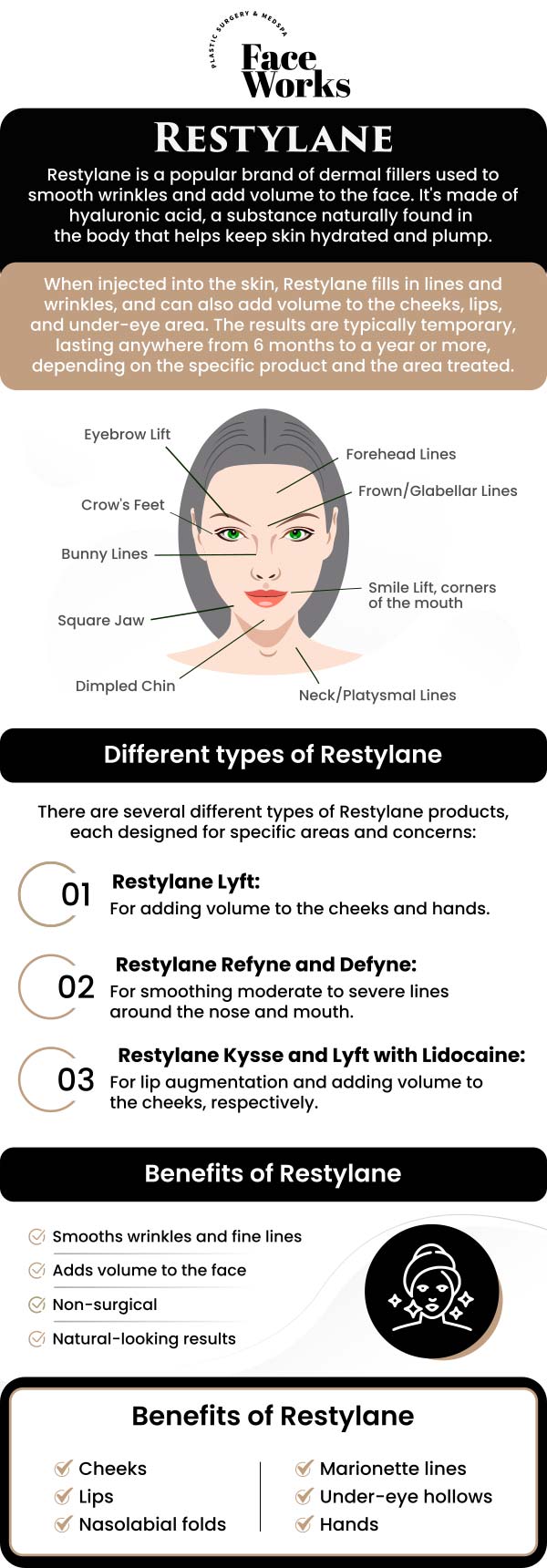 Common questions asked by clients: What is Restylane and what is it used for? How is Restylane different from other fillers? What areas of the face can be treated with Restylane? How long does the treatment take? For more information, contact us or request an appointment online. We serve patients from Schaumburg IL, Hoffman Estates IL, Rolling Meadows IL, Hanover Park IL, Streamwood IL, Elk Grove Village IL, and surrounding areas.