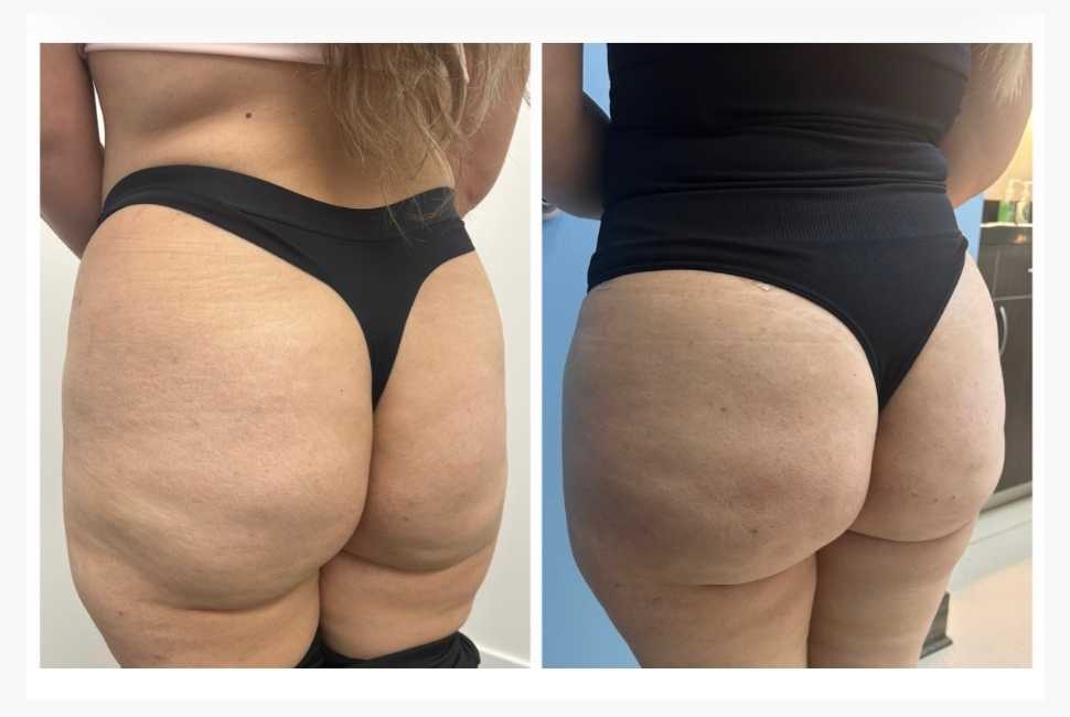 Before and After Liquid Butt Lift at Face Works Plastic Surgery, Plastic Surgeon Near Me in Schaumburg, IL
