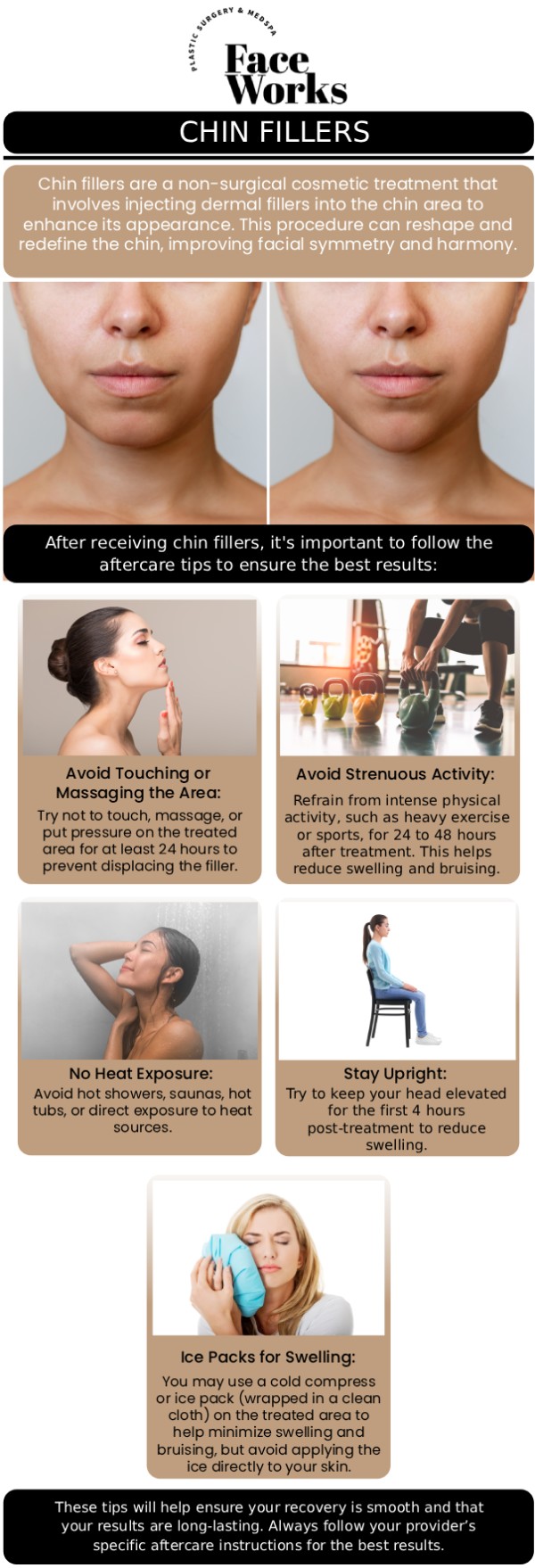 Common questions asked by clients: What is a non-surgical liquid chin augmentation? What kind of fillers are used for this procedure? What are the benefits of a liquid chin augmentation compared to surgery? How long does the treatment take? For more information, contact us or request an appointment online. We serve patients from Schaumburg IL, Hoffman Estates IL, Rolling Meadows IL, Hanover Park IL, Streamwood IL, Elk Grove Village IL, and surrounding areas.