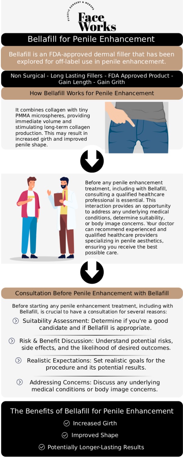 Common questions asked by clients: What is male enlargement with Bellafill and how does it work? How is Bellafill different from other fillers used for this procedure? What kind of results can I expect to see? How long do the results from Bellafill last? For more information, contact us or request an appointment online. We serve patients from Schaumburg IL, Hoffman Estates IL, Rolling Meadows IL, Hanover Park IL, Streamwood IL, Elk Grove Village IL, and surrounding areas.